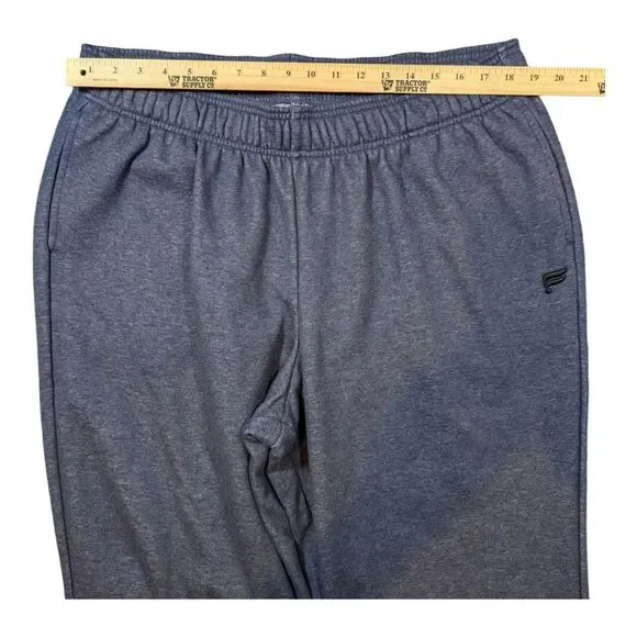 Fabletics Sweatpants Mens 2XL Wide Leg Baggy Fleece Work Out Blue